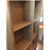 Image 4 : Large Wooden Bookshelf with Four Compartments and Adjustable Shelves