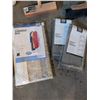 Image 4 : Household Lot With Folding Table, Brooms, Iron, Garment Bag and Storage Organizers