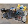 Image 1 : Automotive Accessory Lot with Battery, Floor Mats, Jump Leads, Coolant, Tool Set