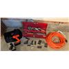 Image 1 : Black+Decker 20V Drill, Toolbox With Hand Tools, Bits, and Heavy Duty Extension Cord