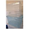 Image 3 : Plastic Storage Bins and Roma Eco Blue Recycling Containers Lot