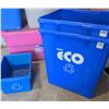 Image 5 : Plastic Storage Bins and Roma Eco Blue Recycling Containers Lot