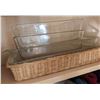 Image 3 : Kitchen Cabinet Dishware Including Plates, Bowls, Bakeware and Glassware