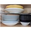 Image 5 : Kitchen Cabinet Dishware Including Plates, Bowls, Bakeware and Glassware