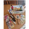 Image 2 : Household Tool Lot with Tool Box, Screwdrivers, Tape Measure, Brushes, Pliers, WD-40