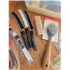 Image 4 : Household Tool Lot with Tool Box, Screwdrivers, Tape Measure, Brushes, Pliers, WD-40