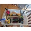 Image 6 : Household Tool Lot with Tool Box, Screwdrivers, Tape Measure, Brushes, Pliers, WD-40