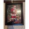 Image 5 : Framed Holiday Prints Lot with Santa Claus and Birds, Set of 3