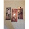Image 2 : 3 Framed Nature Scene Prints with Branch and Grass Motifs