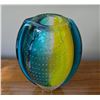 Image 5 : Decorative Glassware Lot: Swirl Platter, Art Glass Vase, Hobnail Pitcher, Parrot Figure