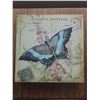 Image 2 : 2 Butterfly CARTE POSTALE Decorative Wall Art Prints on Canvas