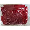 Image 3 : Batch of 3 Travel Bags: Red Patent Tote, Zebra Print Clutch, Grey Duffel