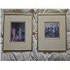 Image 1 : Framed Prints Depicting Children, Matted, Gold-Tone Frames