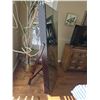Image 2 : Espresso Full-Length Cheval Mirror Jewelry Armoire – Freestanding Storage Cabinet