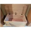 Image 4 : Wooden Blanket Chest with Hinged Lid and Paneled Front
