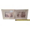 Image 1 : Framed Bathroom-Themed Prints With White Frames 11" x 9"