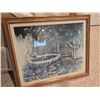 Image 9 : Three Framed Artworks by Robert Frost, David Solomon, and Dress Form Canvas