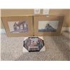 Image 2 : Framed Architectural Prints and Framed Print of Card Players, Set of 3