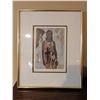 Image 2 : Marta Gottfried Signed Print 'Ariel' Framed with Mat, Brass Frame