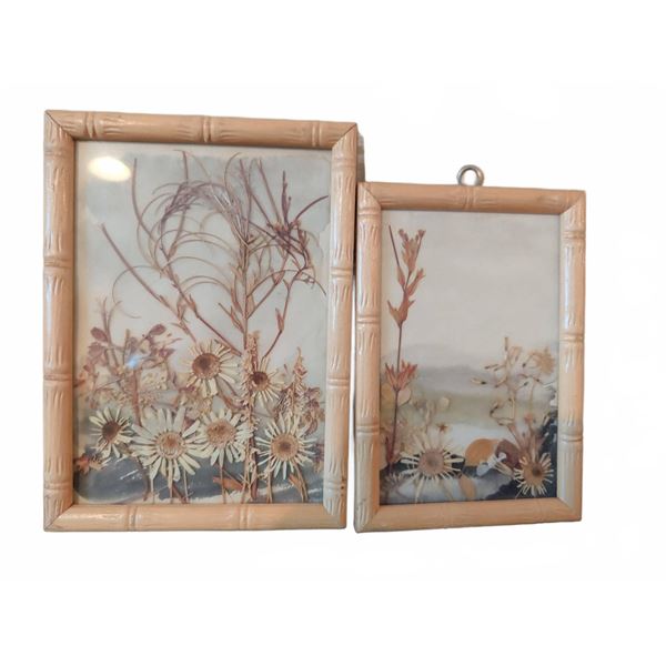 Framed Pressed Flower Artworks, Victorian Flowers, Victoria, B.C.