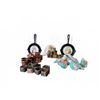 Image 1 : Lot: IKEA LYCHEBY Drawer Front, Parrot Figurines, Napkin Rings, Mini Skillet Trivets