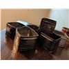 Image 4 : Lot: IKEA LYCHEBY Drawer Front, Parrot Figurines, Napkin Rings, Mini Skillet Trivets