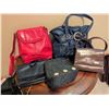 Image 2 : 5 Women's Handbags Including Roots, Croc Emboss, Blue And Red Bags