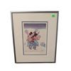 Image 1 : Snow Singers Print by Eddy Cobiness, Framed, Signed, with Artist Biography on Reverse