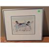 Image 2 : Inuit Print 'Skin Point Dancers' by Paul Joseph Framed Signed Art