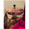 Image 4 : Lot: Napoleon Cognac, Brass Kettle, Copper Cookware, Evg Clock, Holiday Glasses