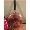 Image 7 : Lot: Napoleon Cognac, Brass Kettle, Copper Cookware, Evg Clock, Holiday Glasses