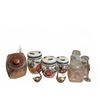 Image 1 : Kitchen Decor: Cookie Jar, Ceramic Canisters, Brass Swans, Wall Art & Glass Jars