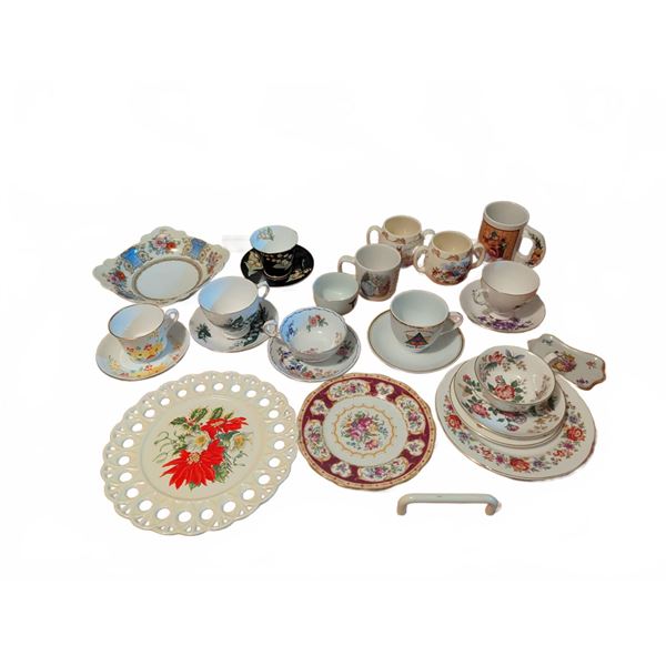 Fine Bone China Tea Cups, Plates & Mugs Royal Albert, Wedgwood, Limoges, Noritake