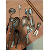 Image 4 : Silverplate Flatware, Viking EP Copper Teapot Set, Ornate Serving Pieces