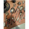 Image 5 : Silverplate Flatware, Viking EP Copper Teapot Set, Ornate Serving Pieces