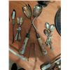 Image 6 : Silverplate Flatware, Viking EP Copper Teapot Set, Ornate Serving Pieces