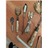 Image 7 : Silverplate Flatware, Viking EP Copper Teapot Set, Ornate Serving Pieces