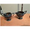 Image 9 : Silverplate Flatware, Viking EP Copper Teapot Set, Ornate Serving Pieces