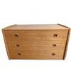 Image 1 : Mid-Century Modern 3-Drawer Teak Dresser with Recessed Pulls