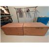 Image 2 : Large Wooden Storage Crates with Hinged Lids and Handles