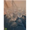 Image 5 : Cut Glass Crystal Stemware Set with Decanter, Bowl and Eight Glasses