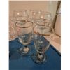 Image 6 : Glassware Set Including Serving Bowl, Tumblers, Irish Coffee Glasses, Crystal Tray