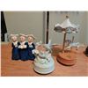 Image 2 : 3 Musical Figurines: Nun Trio, Hummingbird, and Carousel Horse