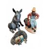 Image 1 : Thanksgiving Doultone Figurine with Donkey, Sheep, and Turkey Figurines