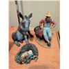 Image 2 : Thanksgiving Doultone Figurine with Donkey, Sheep, and Turkey Figurines