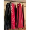 Image 2 : Vegan Leather Collection of Four Ladies' Jackets Size Large in Black, Red, and Brown