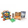 Image 1 : Lot: Fisher-Price Record Player, Mini Pops LP, The Giving Tree, Atlas, Baby Walker