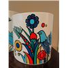 Image 2 : Enamel Floral Bird Canisters and Pots with Crystal Accessories and Flatware