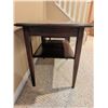 Image 4 : Wooden Rectangular End Tables with Lower Shelf and Tapered Legs