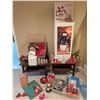 Image 2 : Christmas Decor Lot: Wood-Look Penguins, Kirkland Snowman, Figurines & Ornaments